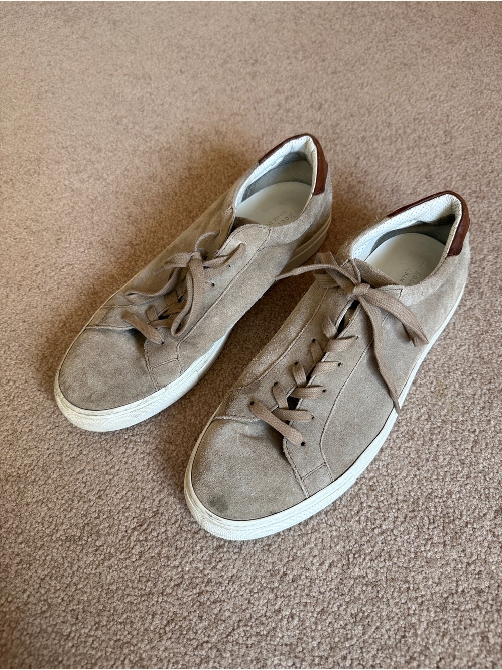 To Boot New York Italian Suede Spacer Sneakers Adam Derrick Men’s 11.5